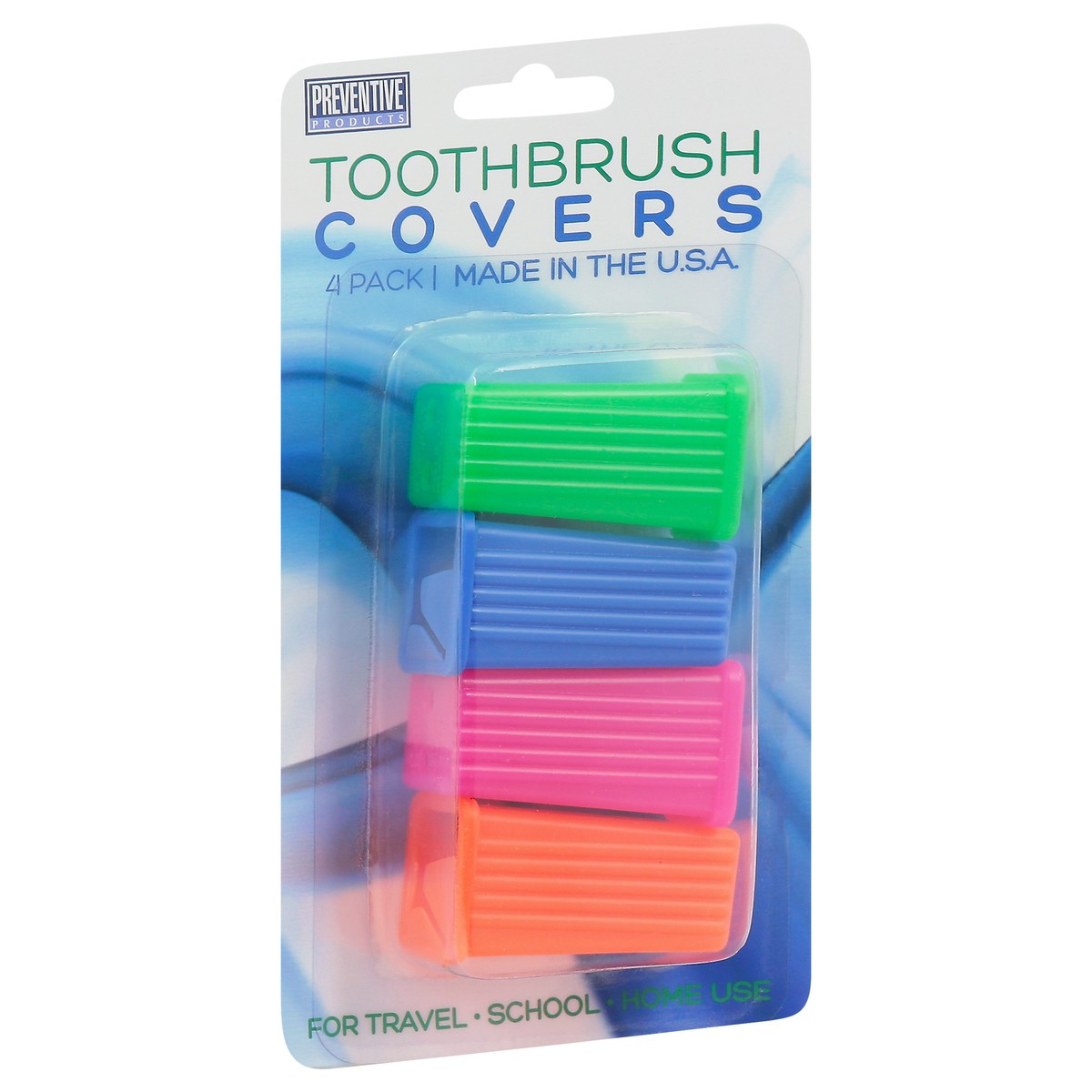 slide 2 of 9, Preventive Products Toothbrush Covers 4 Pack 4 ea, 4 ct