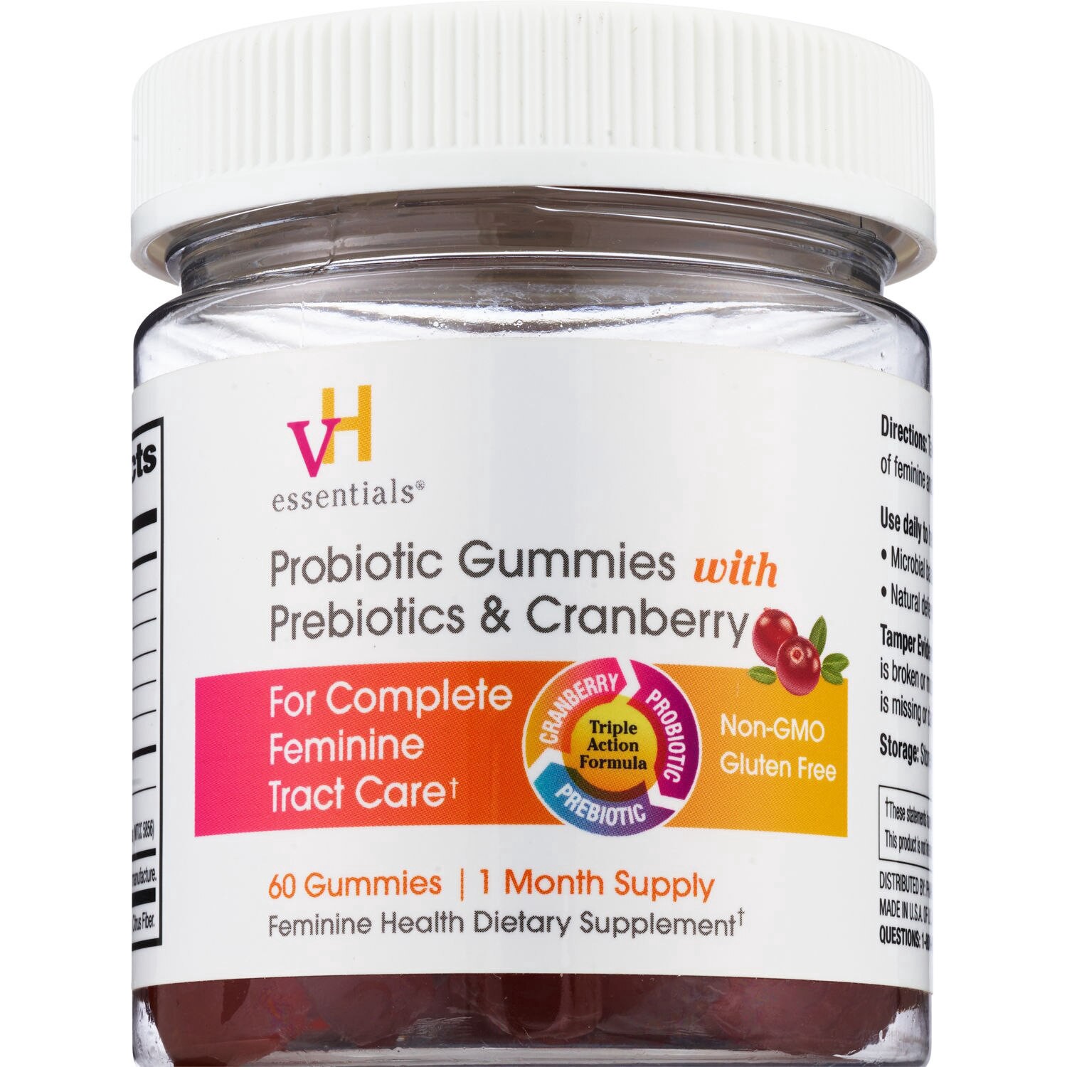 slide 1 of 8, Vh Essentials Gummies W/ Cranberry, 60 Ct, 60 ct