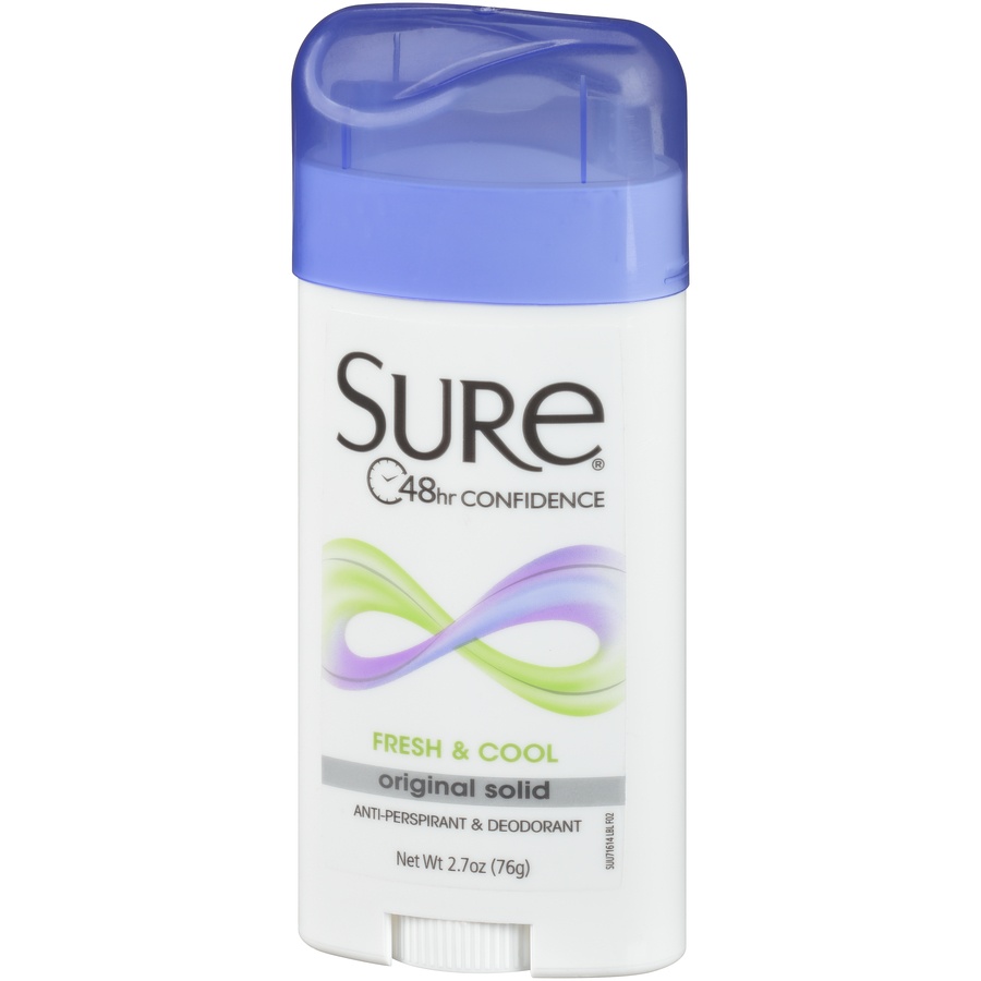 slide 3 of 6, Sure Fresh & Cool Original Solid Anti-Perspirant & Deodorant, 2.7 oz