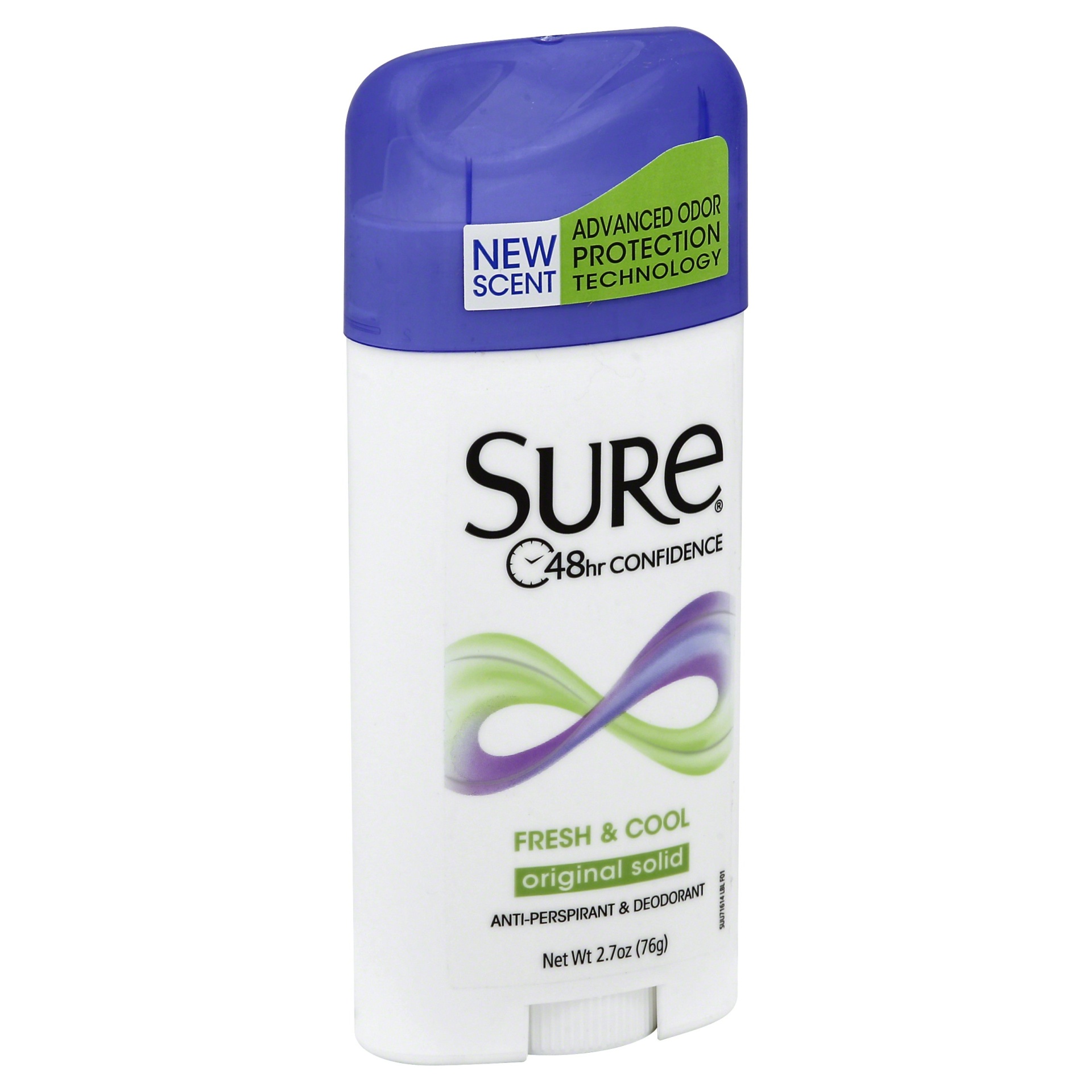 slide 1 of 6, Sure Fresh & Cool Original Solid Anti-Perspirant & Deodorant, 2.7 oz