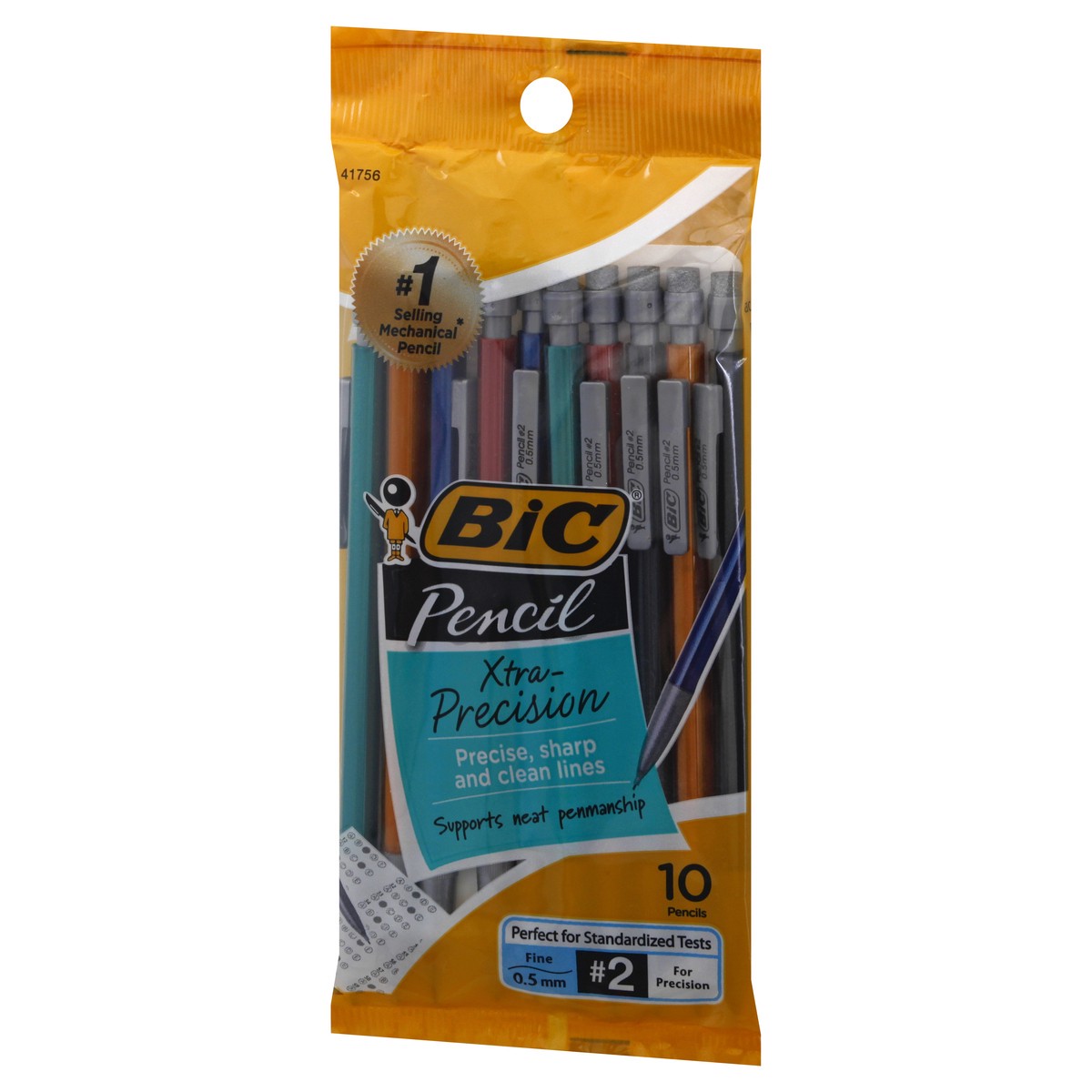 slide 10 of 11, BIC Xtra-Precision Fine (0.5 mm) No. 2 Mechanical Pencils 10 ea, 10 ct