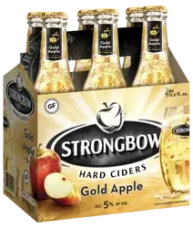 Strongbow Gold Apple Hard Cider, 6 Pack, 11.2 fl oz Bottles