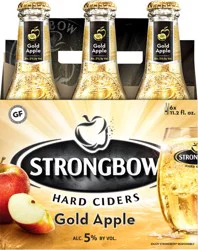 Strongbow Gold Apple Hard Ciders 6 - 11.2 fl oz Bottles