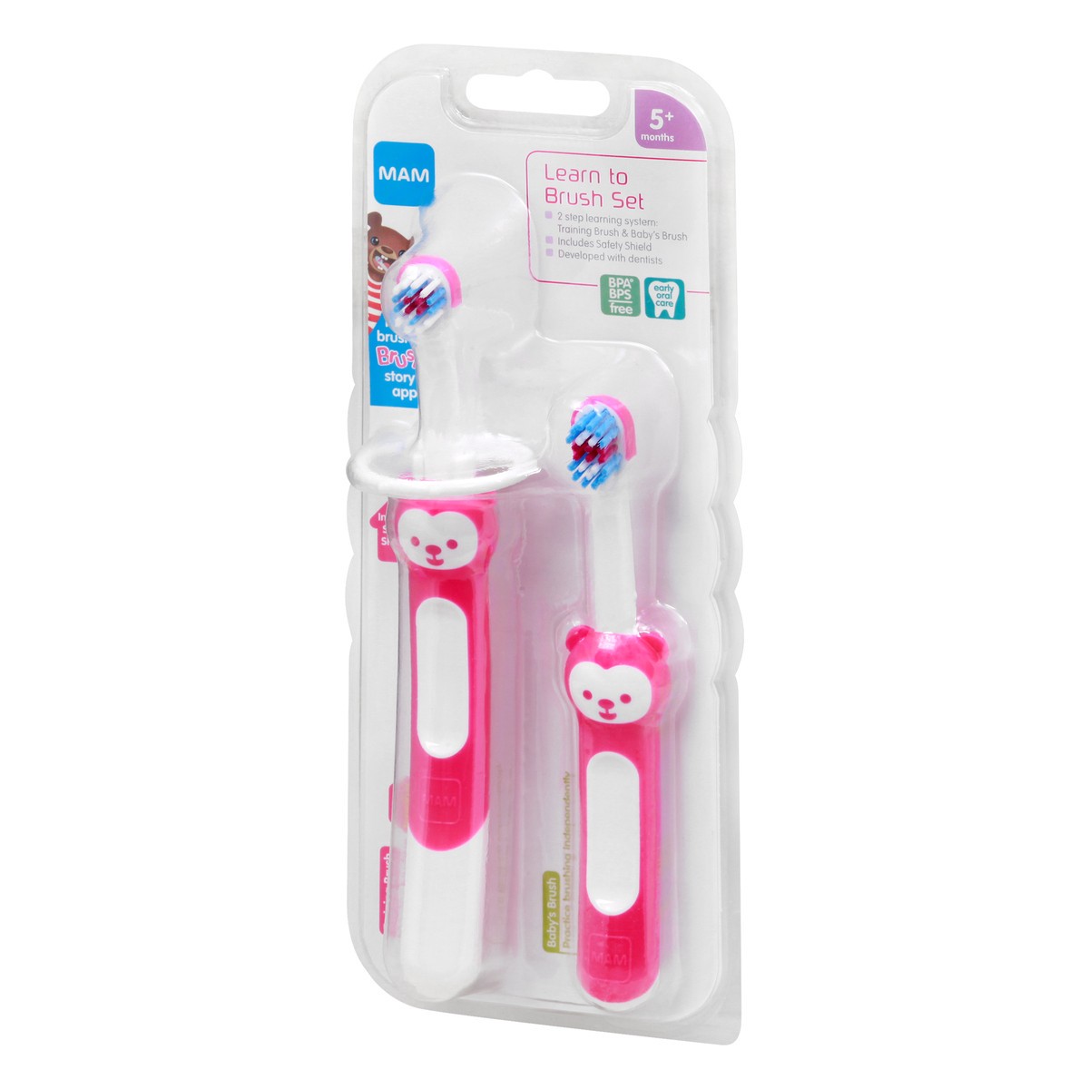 slide 7 of 9, MAM Learn to Brush Set Baby Toothbrushes 1 ea, 1 ct