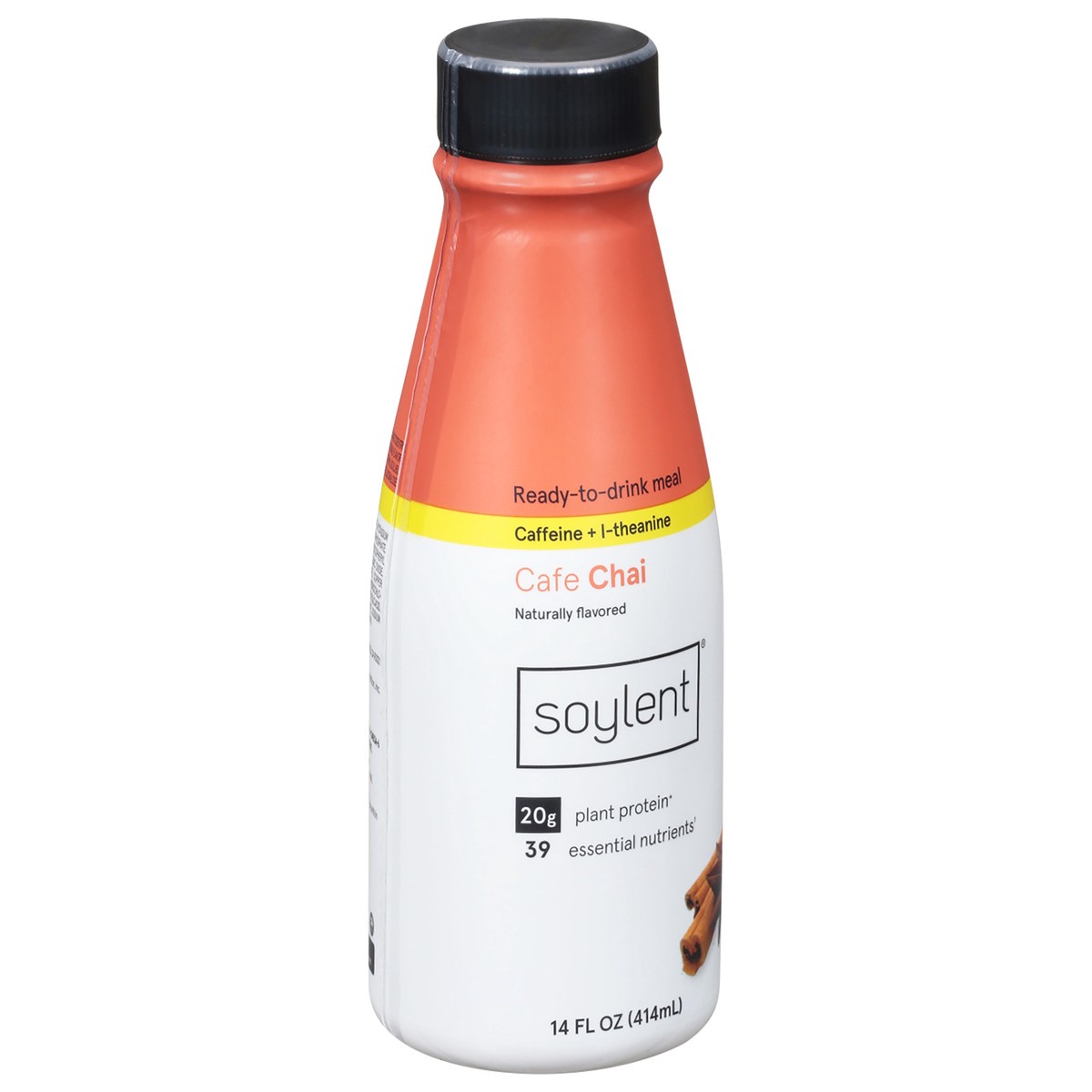 slide 6 of 9, Soylent Caffeine + L-Theanine Cafe Chai Ready-To-Drink Meal - 14 fl oz, 14 oz