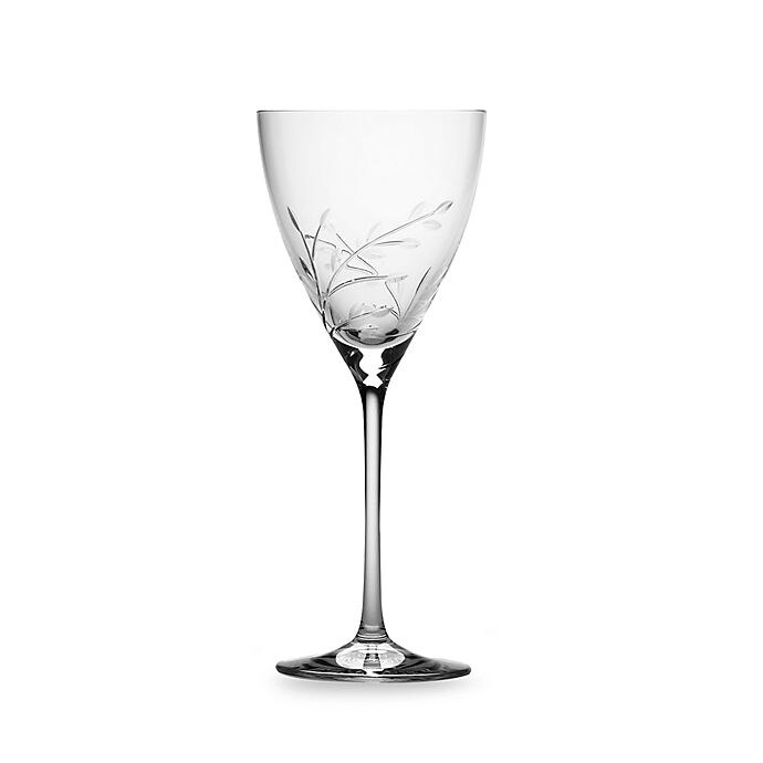 slide 1 of 1, Vera Wang Wedgwood Vera Leaf Wine Glass, 9 oz