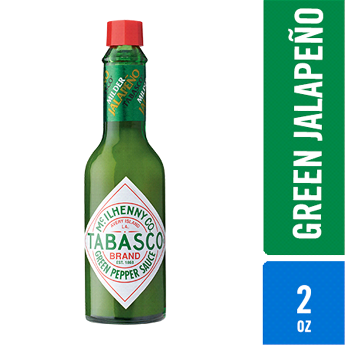 slide 1 of 8, Tabasco Green Jalapeo Pepper Sauce, 2 fl oz