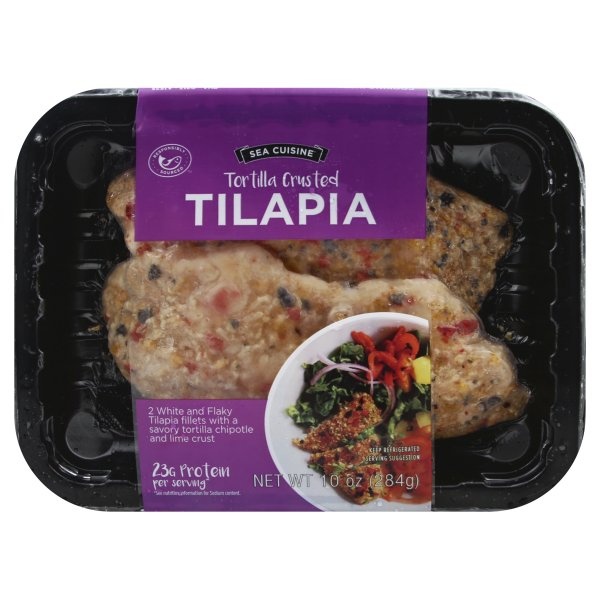 slide 1 of 1, Sea Cuisine Tortilla Crusted Tilapia, 10 oz