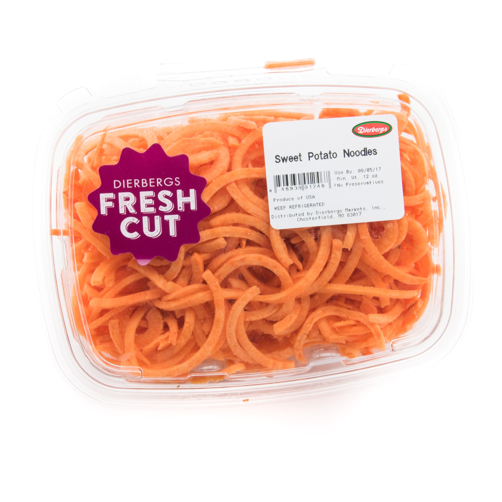 slide 1 of 1, Dierbergs Fresh Cut Sweet Potato Noodles, 12 oz