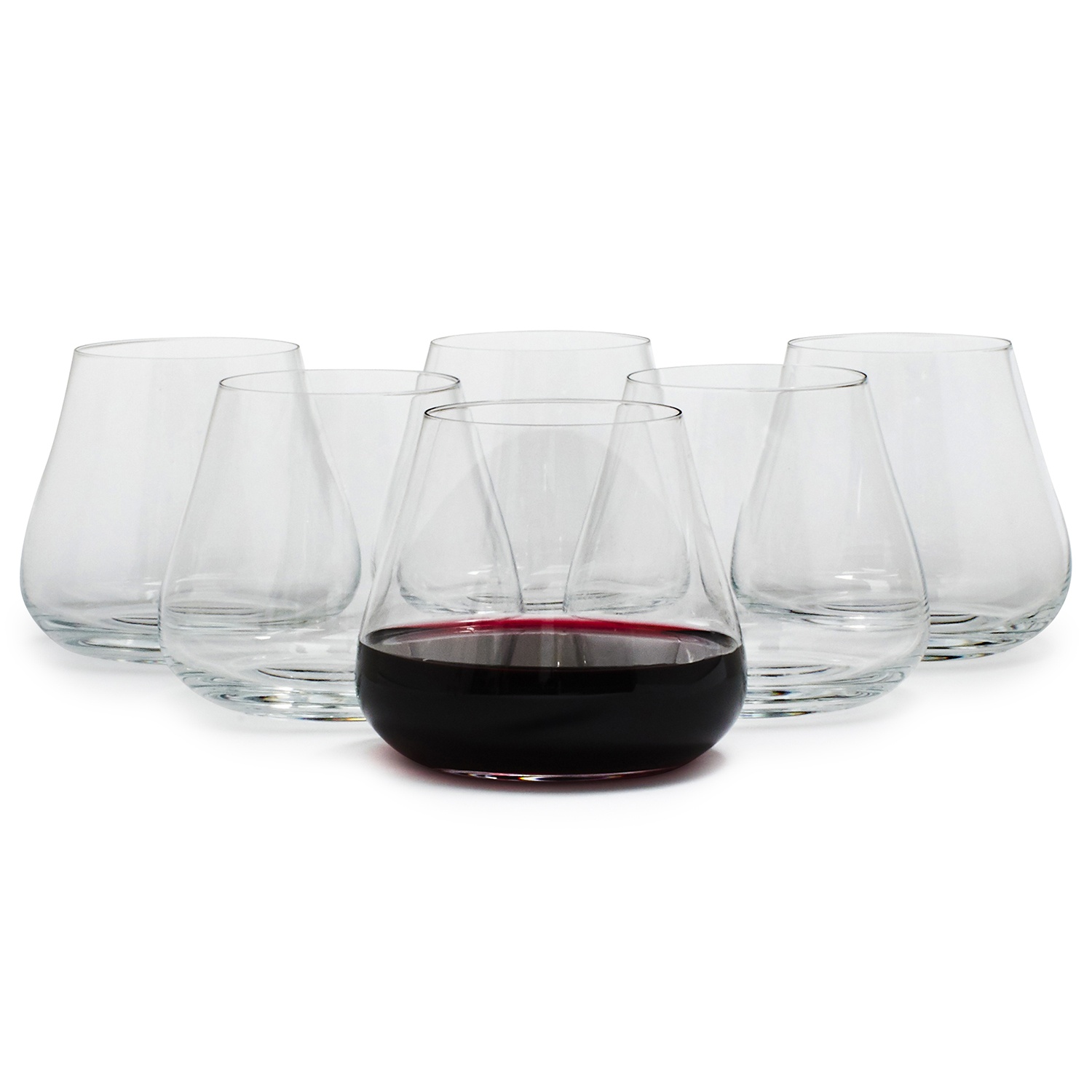 slide 1 of 1, Schott Zwiesel Air Stemless Red Wine Glasses, Clear, 6 ct