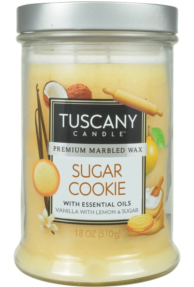 slide 1 of 1, Tuscany Candle Sugar Cookie Jar Candle - Cream, 18 oz