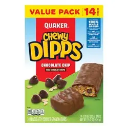 Quaker Chewy Dipps Chocolate Chip Granola Bars - 14ct 15.3oz