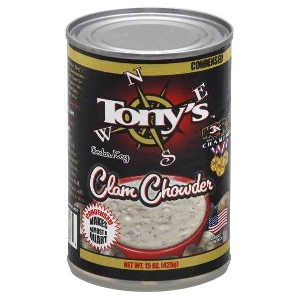 slide 1 of 6, Tony's Clam Chowder, 15 oz