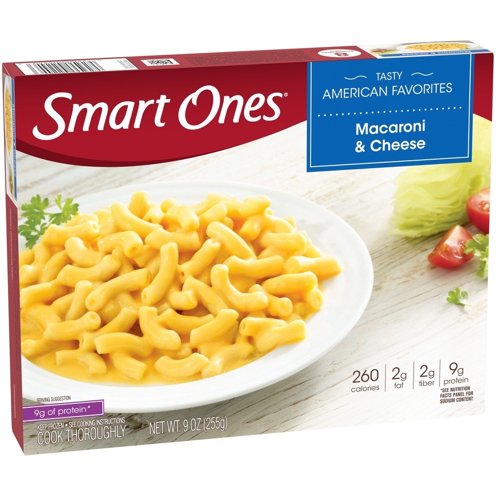 slide 8 of 8, Smart Ones Tasty American Favorites Macaroni & Cheese 9 oz Box, 9 oz