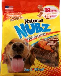 Nylabone Natural Edible Dog Treats 18 ea
