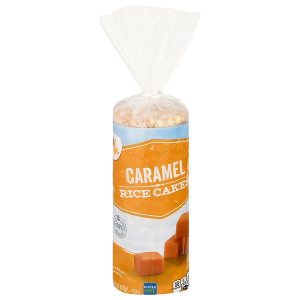 slide 1 of 1, Giant Rice Cakes Caramel Fat Free, 6.3 oz