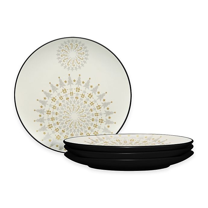 slide 1 of 1, Noritake Colorwave Holiday Accent Plates - Graphite, 4 ct