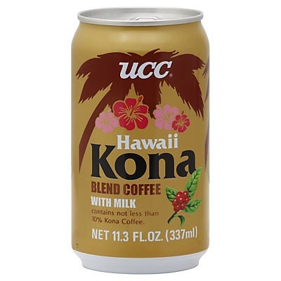 slide 1 of 1, UCC Hawaii Kona Blend Coffee With Milk, 11.3 oz