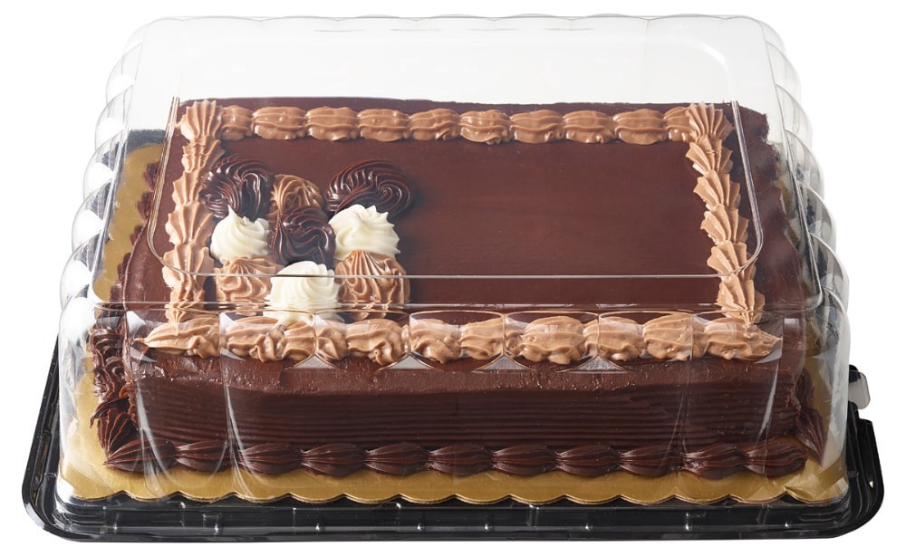 slide 1 of 3, Bakery Fresh Chocolate Cake With Chocolate Icing, 55 oz