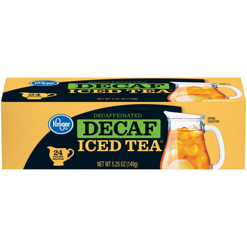 slide 1 of 1, Kroger Decaf Iced Tea Bags, 24 ct; 5.25 oz