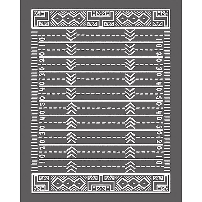 slide 1 of 4, Tinseltot Gridiron Rug Topper - Slate, 5 ft x 8 ft