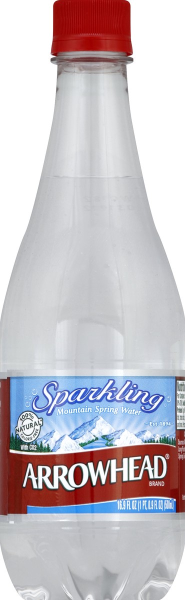 slide 3 of 4, Arrowhead Brand Sparkling Mountain Spring Water Bottles - 6 ct; 16.9 fl oz, 6 ct; 16.9 fl oz