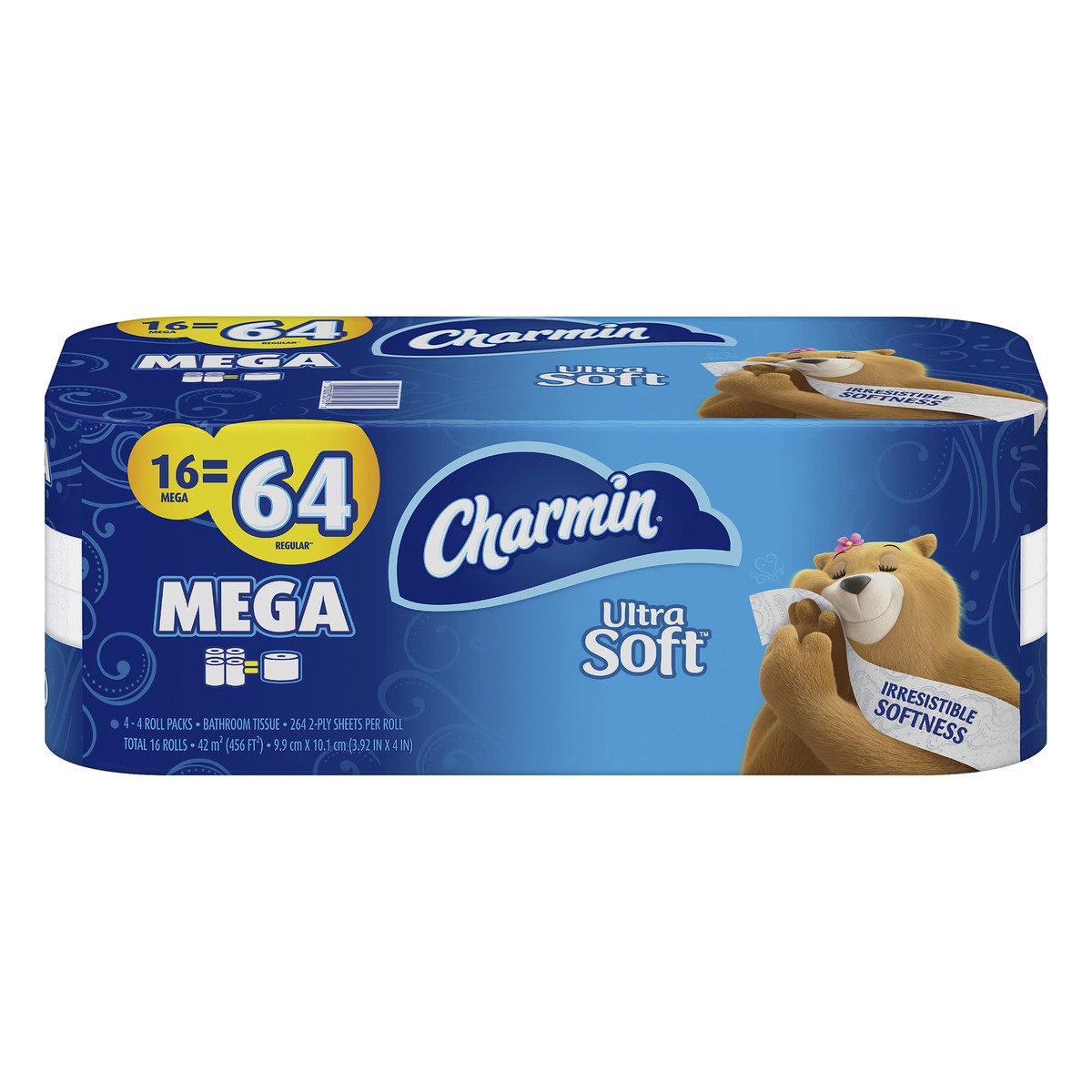 slide 1 of 10, Charmin Ultra Soft Mega Rolls, 16 ct