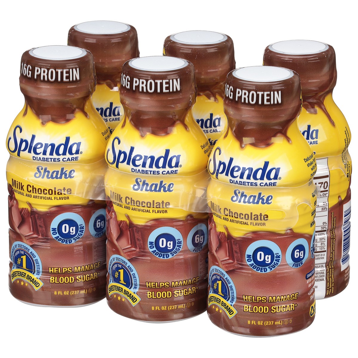 slide 9 of 9, Splenda Diabetes Care Shakes Milk Chocolate - 6 ct; 8 oz, 6 ct; 8 oz