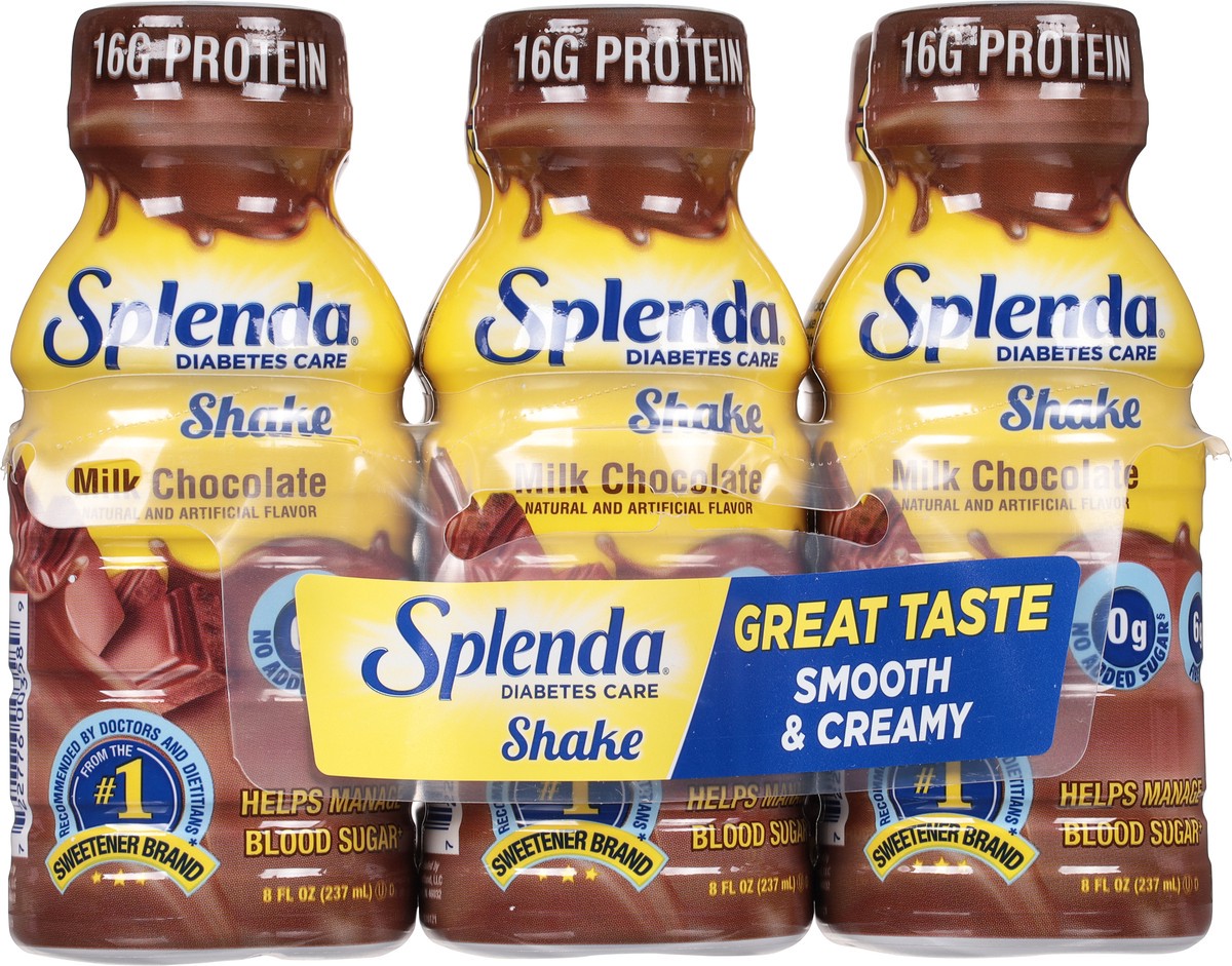 slide 2 of 9, Splenda Diabetes Care Shakes Milk Chocolate - 6 ct; 8 oz, 6 ct; 8 oz