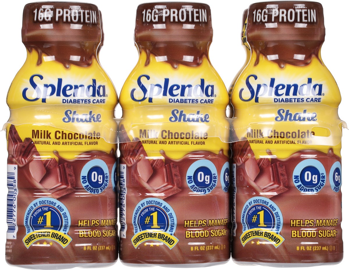 slide 5 of 9, Splenda Diabetes Care Shakes Milk Chocolate - 6 ct; 8 oz, 6 ct; 8 oz