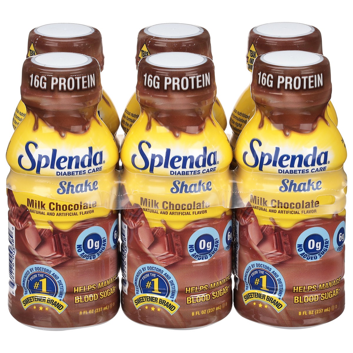 slide 1 of 9, Splenda Diabetes Care Shakes Milk Chocolate - 6 ct; 8 oz, 6 ct; 8 oz