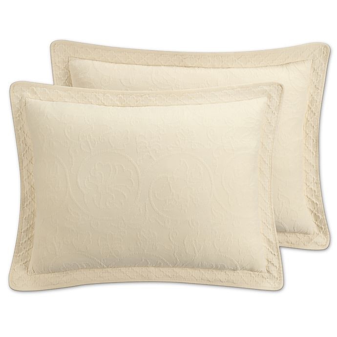 slide 1 of 1, Southern Enterprises Williamsburg Richmond King Pillow Sham - Ivory, 1 ct