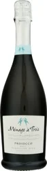 Menage A Trois D.O.C. Prosecco 750 ml Bottle