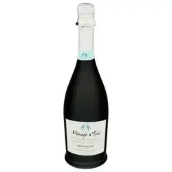Menage a Trois Prosecco Sparkling White Wine, 750mL Wine Bottle, 11% ABV