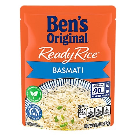 slide 1 of 1, Bens Original Basmati Ready Rice Side Dish, 8.5 oz