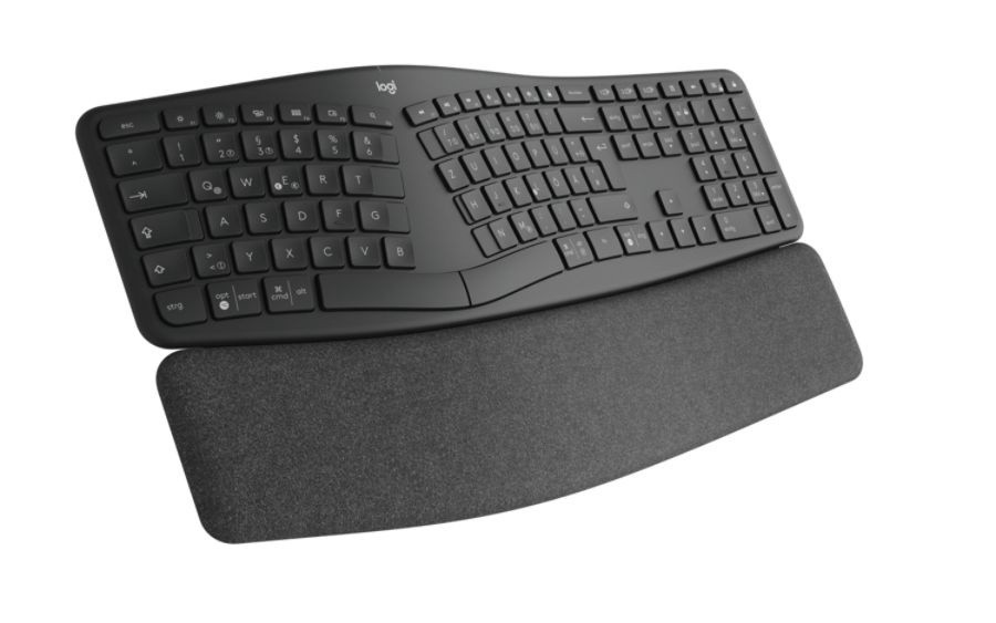 slide 4 of 9, Logitech Ergo K860 Wireless Ergonomic Split Keyboard, 920-009166, 1 ct