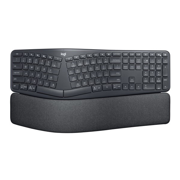 slide 1 of 9, Logitech Ergo K860 Wireless Ergonomic Split Keyboard, 920-009166, 1 ct