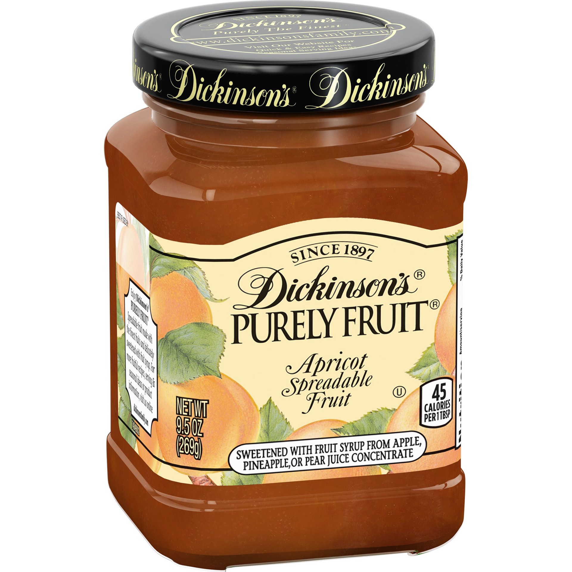 slide 3 of 3, Dickinson's Dickinson Apricot Fruit Spread, 9.5 oz