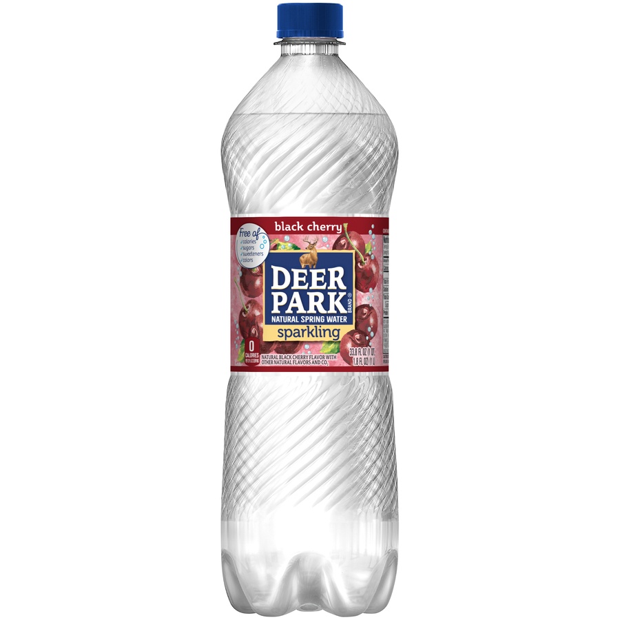 slide 1 of 6, Deer Park Sparkling Black Cherry Bottle, 33.8 fl oz
