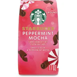Starbucks Ground Peppermint Mocha Coffee 17 oz