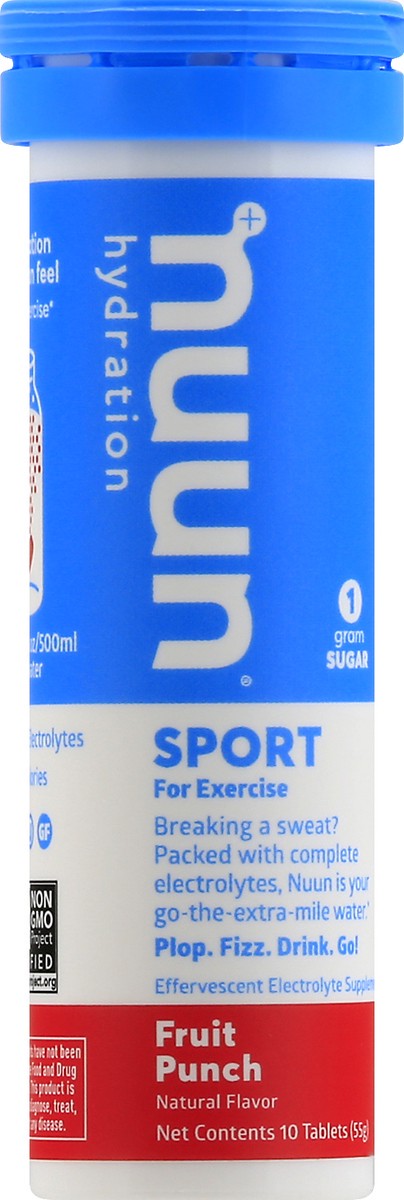 slide 2 of 12, nuun Hydration Sport Drink Vegan Tabs - Fruit Punch - 10ct, 10 ct