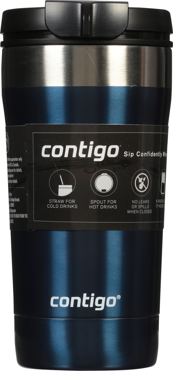 slide 5 of 9, Contigo Uptown Dual-Sip Tumbler Stainless Steel Tumbler Blueberry, 16 oz