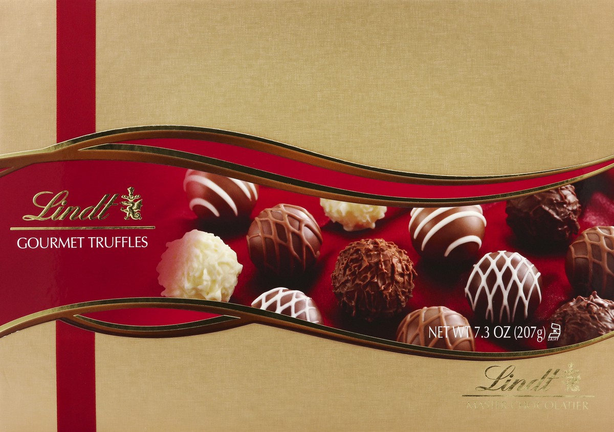 slide 4 of 4, Lindt Gourmet Truffles Assorted Chocolates, 7.3 oz