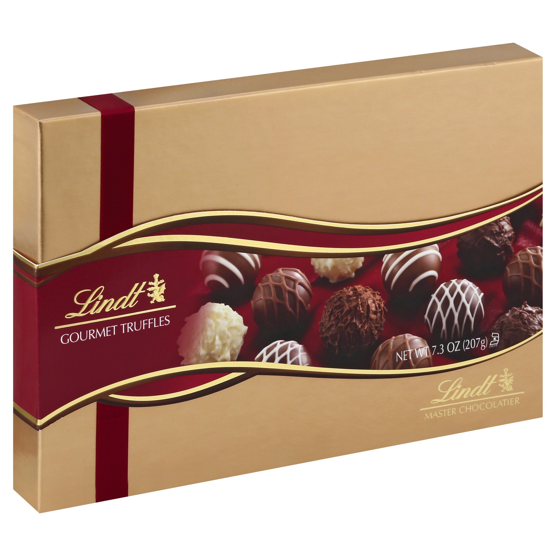 slide 1 of 4, Lindt Gourmet Truffles Assorted Chocolates, 7.3 oz