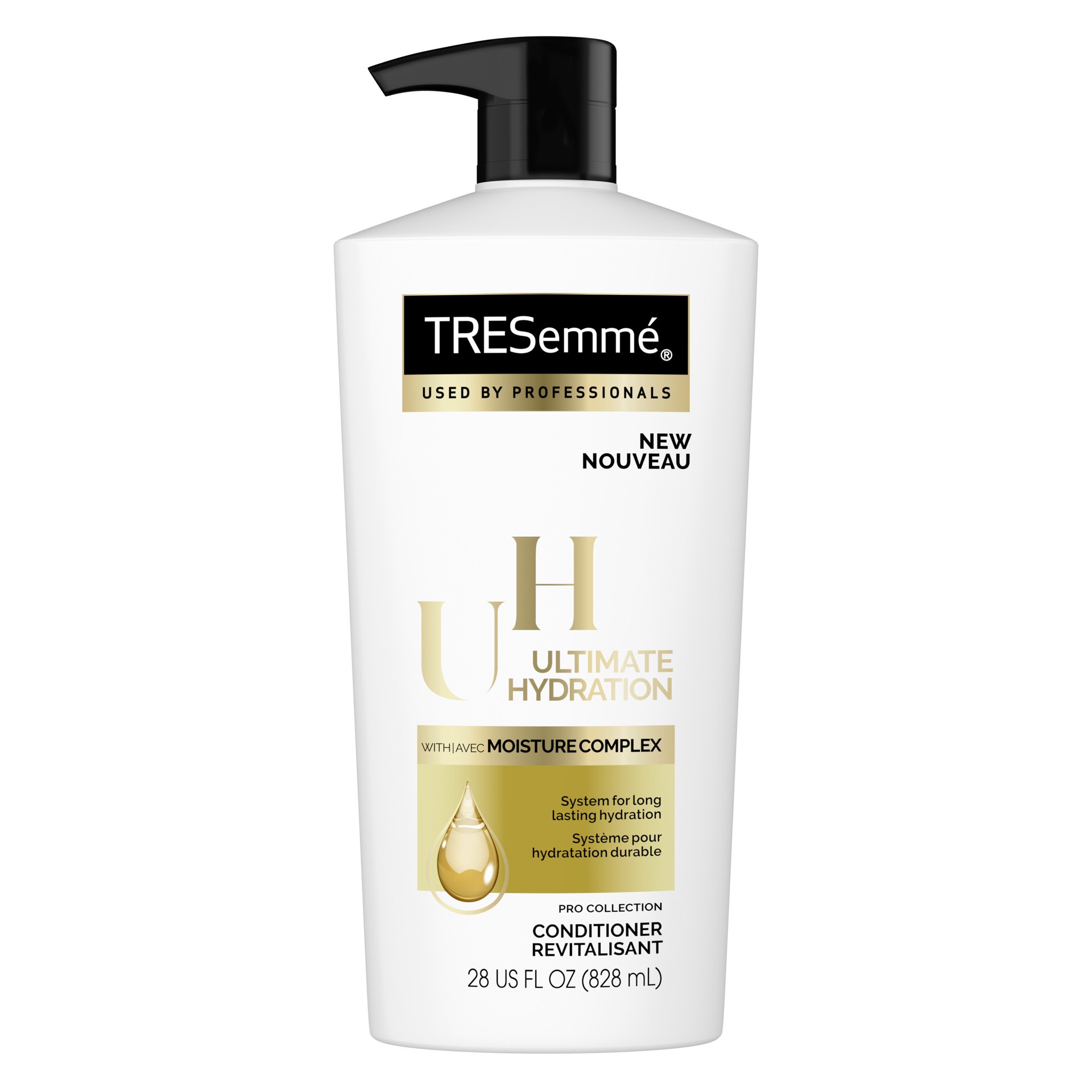 slide 1 of 4, TRESemmé Conditioner with Pump Ultimate Hydration, 28 oz, 28 oz