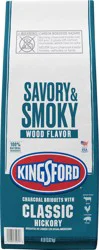 Kingsford Hickory Charcoal Briquettes, BBQ Charcoal for Grilling, 8 Pounds