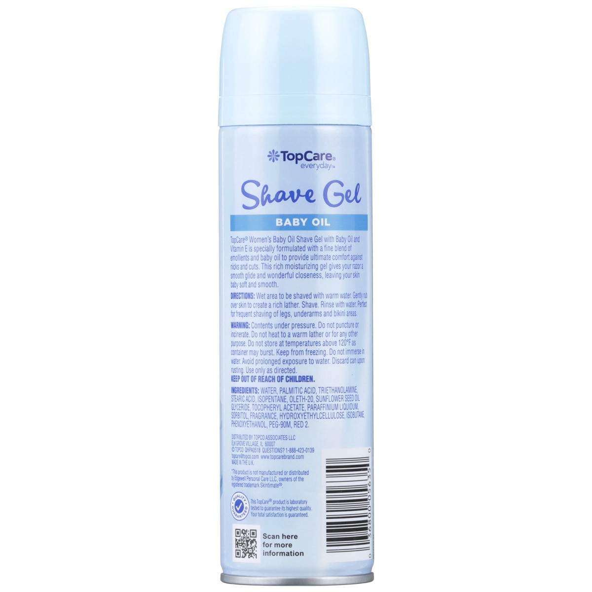 slide 8 of 8, TopCare Shave Gel Ladies Baby Oil, 7 oz