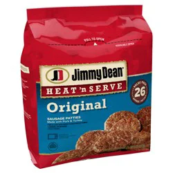 Jimmy Dean Heat 'N Serve Original Pork Sausage Patties, 26 Count