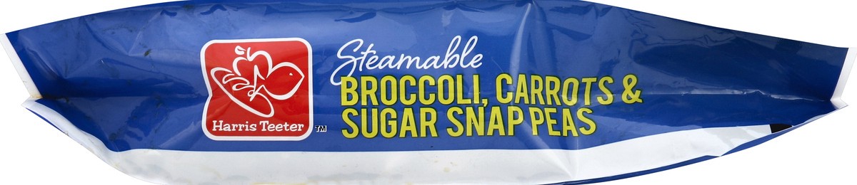 slide 2 of 3, Harris Teeter Steamable Broccoli, Carrots & Sugar Snap Peas, 12 oz