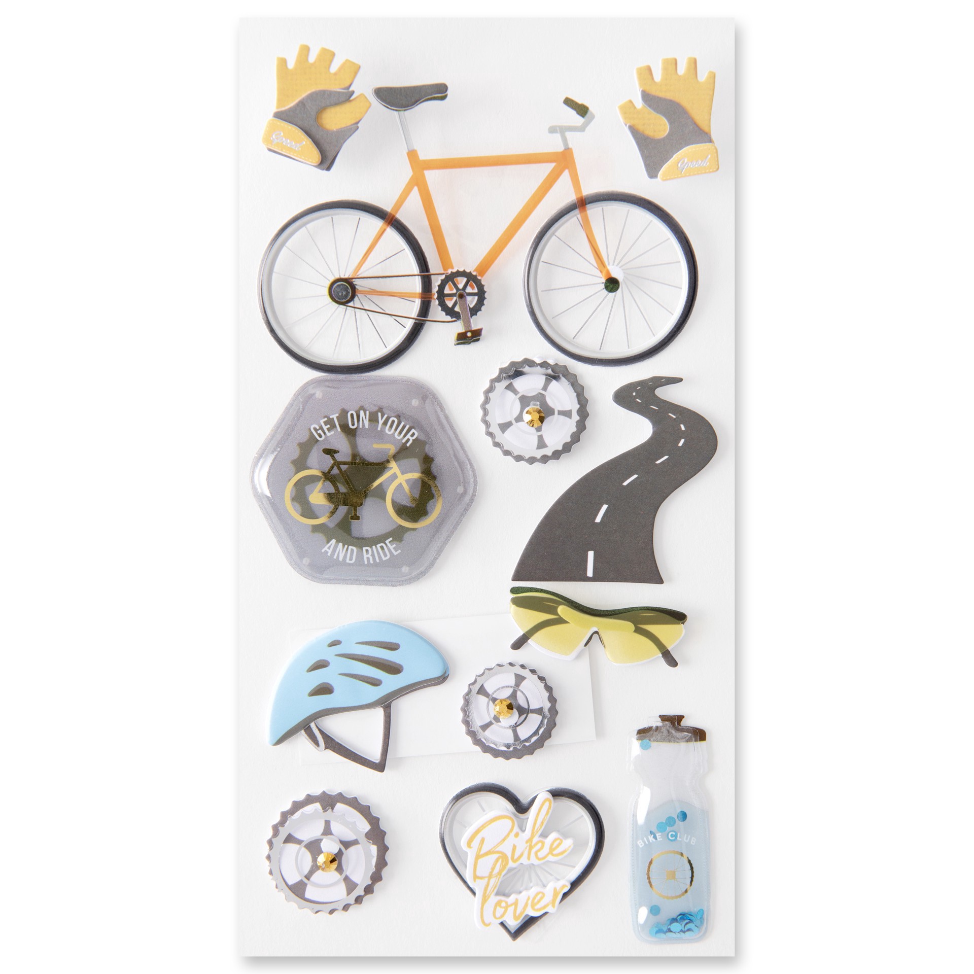 slide 2 of 5, Cycling Dimensional Stickers By Recollections, 4 in x 8.5 in